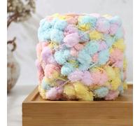 VIXDA 100 g/Rotolo di Filato Pompon, 40 m, Piccole Palline di Velluto sfumate, Filo di Lana, Fai da Te, Tessuto a Mano, Coperta, Sciarpa, Cappelli, Filato per Uncinetto