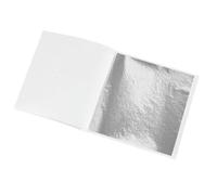VIXDA 100 Pezzi di Carta Laminata Oro Argento Imitazione Foglia doratura Fai da Te Arte Artigianato Carta Compleanno Festa Torta Nuziale Dessert