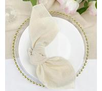 VIXDA 100 Pezzi tovaglioli di Stoffa di Cotone Garza 30x30 cm Decorazione per Matrimoni Uso Quotidiano tovaglioli da Cena Strofinacci per Feste