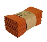 VIXDA 12 Pezzi 40x40 cm tovaglioli in Misto Lino e Cotone, tovagliette, Strofinacci Morbidi per la tavola da Pranzo, per la casa
