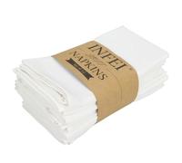 VIXDA 12 Pezzi 40x40 cm tovaglioli in Misto Lino e Cotone, tovagliette, Strofinacci Morbidi per la tavola da Pranzo, per la casa