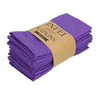 VIXDA 12 Pezzi 40x40 cm tovaglioli in Misto Lino e Cotone, tovagliette, Strofinacci Morbidi per la tavola da Pranzo, per la casa