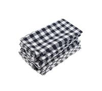 VIXDA 12 Pezzi 40x40 cm tovaglioli in Tessuto a Quadri in Misto Cotone, tovagliette, Strofinacci da tavola per Uso Domestico ed Eventi