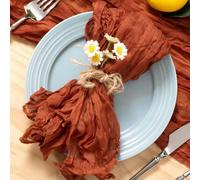 VIXDA 12 Pezzi 50x50 cm tovaglioli di Garza Rosa Salvia per servire Decorazioni da tavola, Asciugamani da Cena, Cocktail, per Matrimoni, Feste, Natale