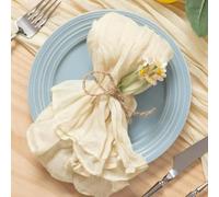 VIXDA 12 Pezzi 50x50 cm tovaglioli di Garza Rosa Salvia per servire Decorazioni da tavola, Asciugamani da Cena, Cocktail, per Matrimoni, Feste, Natale