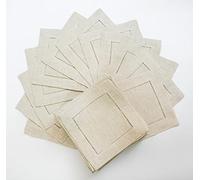 VIXDA 12 Pezzi tovaglioli da Cocktail tovaglioli in Tessuto di Cotone e Lino 8"x 8" (20x20 cm)