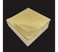 VIXDA 14x14cm 100 Pezzi di Carta per doratura Artigianale, Imitazione Oro Lucido, Lamina di Rame per doratura, Linee di mobili, Artigianato da Parete
