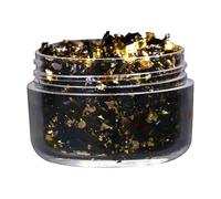 VIXDA 2 Pezzi di Fiocchi di Lamina d'oro Imitazione, frammenti di Foglia d'oro Blu, Fiocchi di Lamina in Lega Colorata per Decorazioni per Unghie, Pittura, Arti e Mestieri, Carta