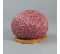 VIXDA 5 Pezzi di Filato di Mohair con Paillettes, Filato per Uncinetto e Maglieria con Lurex, Filato per Bambini alla Moda, Morbido, Scialle, Filati per lavori a Maglia con Passanti, 50 g/Bolla