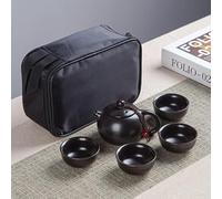 VIXDA 6 PZ Set Tazza da tè Teiera in Ceramica bollitore gaiwan Cinese da Viaggio Tazza di tè in Ceramica per Puer Teiera Cinese Portatile Set da tè Bicchieri