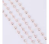 VIXDA Catena per Occhiali da Collo in Cristallo per Donna Occhiali da Sole con Perline Catene Cordino per Occhiali Cavo per Cinturino Corda in Metallo Color Oro