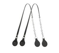 VIXDA Cintura Piatta in PU con Manici Lunghi e Catena Lucida Spessa per O Bag, in Similpelle e con Pendenti, per O Bag