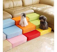 VIXDA Scale Portatili per rampa per Cani da Compagnia Pieghevoli in Rete a 2 Fasi Comodo Cuscino per Lettino per Animali da Compagnia