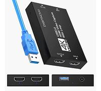 VIXLW Scheda di acquisizione 4k HDMI a USB, video USB 3.0, scheda di gioco, dispositivo HD 1080p 60FPS, per streaming, funziona con PS4/PS5/Xbox/PC/Mac Linux Android Windows 10/11