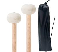 VixxNoxx 2 mazzuole per timpani, 35,5 cm, morbide, con custodia, accessori per strumenti a percussione, per timpani, marimba, xilofono, glockenspiel, ideale per principianti e amanti della musica