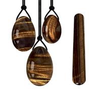 VIYOLI Yoni Egg Set Uova di Giada Naturale Quarzo Rosa Yoni Wand Donne Kegel Esercitatore Muscolare Stringendo Yoni Eggs-Type 2