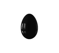 VIYOLI Yoni Egg - Uovo di giada naturale non forato, per esercizi di Kegel, pavimento pelvico, esercizi muscolari, quarzo rosa, uovo Yoni, ossidiana nera, 30 x 20 mm