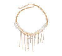 VIYPDRST Y2k - Collana girocollo da donna, a strati, con stella in argento grosso, catena lunga con cuore e pera, collana alla moda, one size, Metallo, Nessuna pietra preziosa