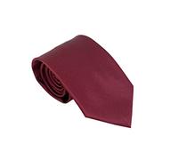 VIZENZO Cravatta uomo elegante elegante classica in tonalità bordeaux per l'uomo d'affari - Figa e tinta uñita per un look distintivo - Outlet con offerte lampo del giorno