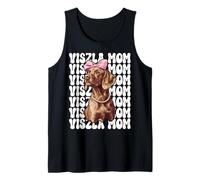 Vizsla Mom Mama Dog Festa della Mamma Coquette Fiocco Rosa Canotta
