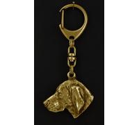 Vizsla - Portachiavi Placcato Oro Con Un Cane Art Dog DE