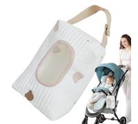Vjeybv Custodia per salviette da viaggio, borsa riutilizzabile per salviettine per bambini, borsa per pannolini di grande capacità, custodia ricaricabile per salviette umidificate per genitori da