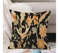 VJIZLOQB Fodera per Cuscino Decorativa Copricuscini,Federe Cuscini Divano, Decorazioni di Natale per Casa, Giardino,Fiori fantasy in stile tradizionale ricamo giacobino. Sfondo con motivo sen,40x40cm