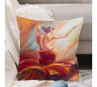 VJIZLOQB Fodera per Cuscino Decorativa Copricuscini,Federe Cuscini Divano, Decorazioni di Natale per Casa, Giardino,la ragazza ha un sacco di soldi con le sue poesie,40x40cm