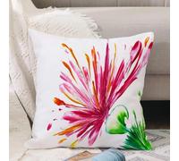 VJIZLOQB Fodera per Cuscino Decorativa Copricuscini,Federe Cuscini Divano, Decorazioni di Natale per Casa, Giardino,Decorazione floreale ad acquerello, giglio orientale asiatico aperto, flora,45x45cm