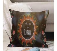 VJIZLOQB Fodera per Cuscino Decorativa Copricuscini,Federe Cuscini Divano, Decorazioni di Natale per Casa, Giardino,Tu sei la mia canzone ine dentro la cornice del sole,30x30cm