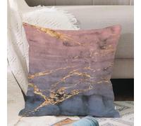 VJIZLOQB Fodera per Cuscino Decorativa Copricuscini,Federe Cuscini Divano, Decorazioni di Natale per Casa, Giardino,Astratto Ombre Rosa Marmo Vene Sovrapposte Acquerello Agata Lamina Screpola,40x40cm