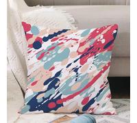 VJIZLOQB Fodera per Cuscino Decorativa Copricuscini,Federe Cuscini Divano, Decorazioni di Natale per Casa, Giardino,Asilo nido, rane in diverse posizioni divertenti, felici, carine, espressio,50x50cm