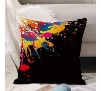 VJIZLOQB Fodera per Cuscino Decorativa Copricuscini,Federe Cuscini Divano, Decorazioni di Natale per Casa, Giardino,Sfondo del festival Holi per il tuo progetto,40x40cm