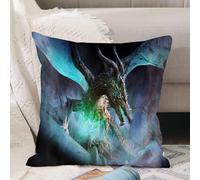 VJIZLOQB Fodera per Cuscino Decorativa Copricuscini,Federe Cuscini Divano, Decorazioni di Natale per Casa, Giardino,Un inquietante drago homunculus con la pelle sciolta e una dozzina di occhi,40x40cm