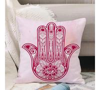 VJIZLOQB Fodera per Cuscino Decorativa Copricuscini,Federe Cuscini Divano, Decorazioni di Natale per Casa, Giardino,Simbolo Hamsa. Motivo decorativo. L'antico segno della Mano di Fatima. (2),40x40cm