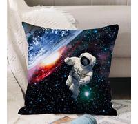 VJIZLOQB Fodera per Cuscino Decorativa Copricuscini,Federe Cuscini Divano, Decorazioni di Natale per Casa, Giardino,l'astronauta in missione nello spazio.elementi di questa immagine forniti d,50x50cm