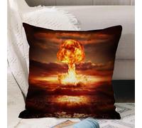VJIZLOQB Fodera per Cuscino Decorativa Copricuscini,Federe Cuscini Divano, Decorazioni di Natale per Casa, Giardino,Potente esplosione di bomba nucleare nell'oceano. Guerra nucleare. Alta ris,40x40cm