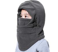 VJOLI Cappello Invernali Bambini Inverno Doppio Strato Caldo a Maglia con Sciarpa Cerchio Sci Outdoor Sport Invernale Natale Regalo, Unisex Set Sciarpa Soft