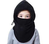 VJOLI Cappello Inverno Cappelli Sciarpa Fissa per Bambini, Inverno Doppio Strato Caldo a Maglia con Sciarpa Cerchio Sci Outdoor Sport Invernale Natale Regalo