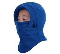 VJOLI Cappello Inverno Cappelli Sciarpa Fissa per Bambini, Inverno Doppio Strato Caldo a Maglia con Sciarpa Cerchio Sci Outdoor Sport Invernale Natale Regalo