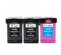 VJSLWPIB Cartuccia di inchiostro compatibile per le stampanti Deskjet e OfficeJet adatti 1110 1111 1112 2130 2132 2134 3830 3831 3832 3834(2Black 1Color)