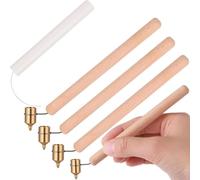 Vjsujehgy 0,3 mm 0,4 mm 0,6 mm Pennarello per Pittura con Manico in Legno e Righello Kit per Decorazioni Forniture per Pittura su Candele