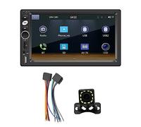 Vjsujehgy 1 Set Doppio DIN Car Stereo CarPlay Android Auto 7In Touch Screen Radio Car Multimedia Player Mirror Link Bluetooth AUX Camera