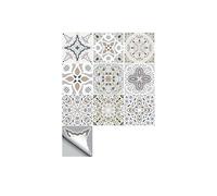 Vjsujehgy 10 Pezzi Autoadesivo Adesivo per Piastrelle Bagno Cucina Parete della Parete Autoadesivo della Parete del Pavimento Decorazione della Casa 15X15 Cm
