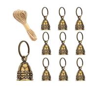 Vjsujehgy 10 Pezzi Campanelli Antichi in Rame, Campanelli Eolici per La Casa, Campanelli per Porte o Campanelli Decorativi per Decorazioni Nuziali, Natale