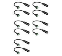 Vjsujehgy 10 Pezzi XLR A 3 Pin Terminale Convertitore A Vite Saldatura per Microfono da Studio, Altoparlanti, Registrazione Dal