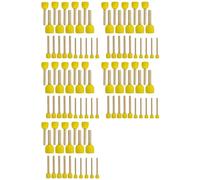 Vjsujehgy 100 PZ Set di Pennelli Rotondi per Spugne Strumenti per Dipingere per Bambini - Set di Strumenti per Dipingere Strumenti di Spugna in 4 Formati per Bambini