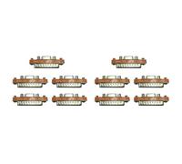 Vjsujehgy 10X Adattatore per Adattatore da Porta Seriale DB9 Femmina A DB25 Mini