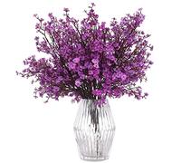 Vjsujehgy 12Pcs Faux Flower Fake Babys Breath Flower Bulk Gypsophila Artificiale Bouquet di Seta Floreale per Festival Decor D