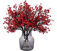 Vjsujehgy 12Pcs Faux Flower Fake Babys Breath Flower Bulk Gypsophila Artificiale Bouquet di Seta Floreale per Festival Decor E
